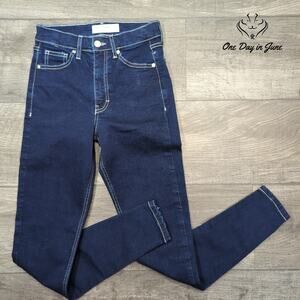 Topshop Jamie High Waist Skinny Ankle Jeans Size 25 (2)
